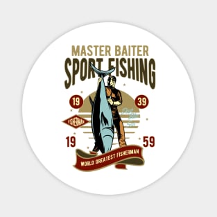 Vintage Sport Fishing Magnet